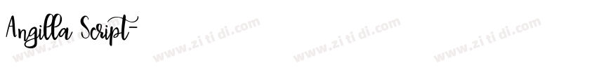 Angilla Script字体转换